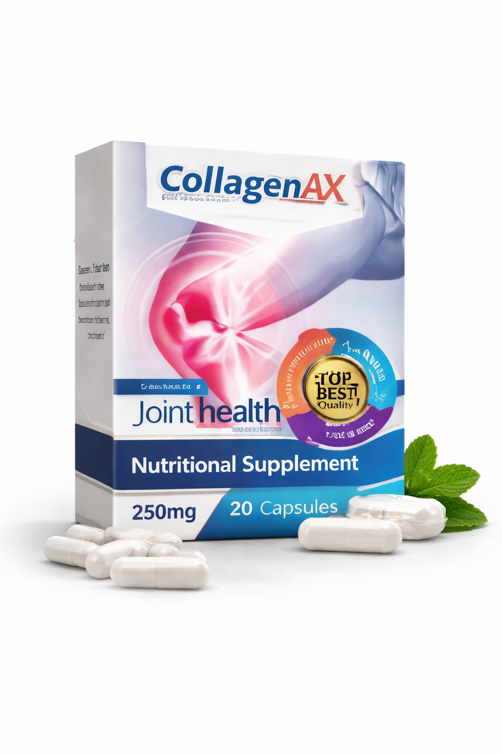 CollagenAX dietary supplement packaging